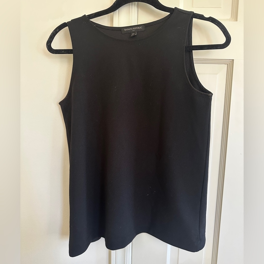 Banana Republic Sleeveless Black Top